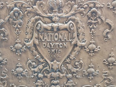 Lot 1445 - A 19th-century National Dayton brass cash...