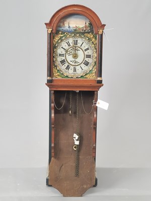 Lot 1472 - A 19th century Friesian mahogany cased wall...