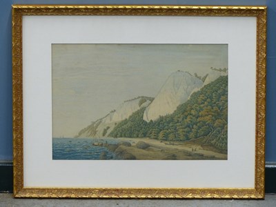 Lot 1516 - German school (mid 19th century), coastal...