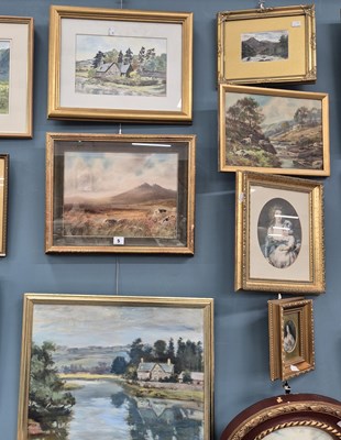 Lot 5 - Five various original landscapes including...