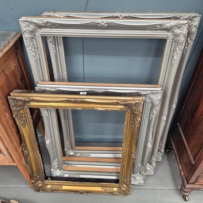 Lot 15 - Four ornate picture frames, largest 106 × 75cm...