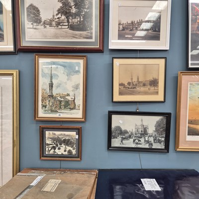 Lot 33 - Six framed photographic and other prints of...
