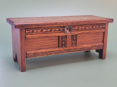 Lot 1739 - An early 20th-century miniature oak...