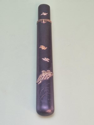 Lot 1769 - A fine 19th-century Japanese fan case. black...