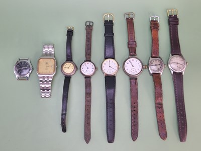 Lot 1078 - A collection of antique and later wristwatches...