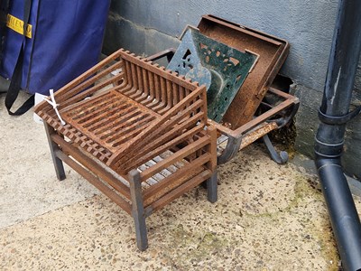 Lot 477 - A variety of iron fire grates (3)