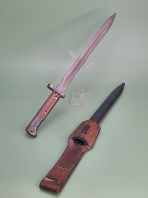 Lot 1842 - A rare Czechoslovakian Mauser VZ bayonet with...