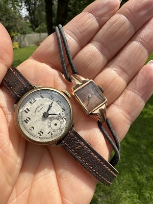 Lot 1061 - A pair of ladies' wristwatches comprising; a...