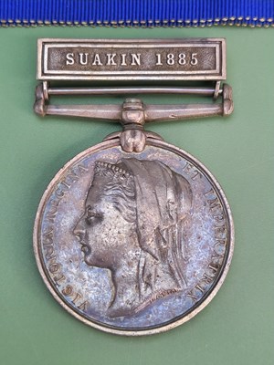 Lot 1320 - A Victorian British Egypt medal, with Suakin...