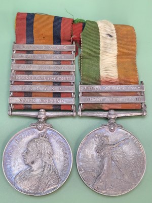 Lot 1314 - A Victorian Queen's South Africa medal (Boer...