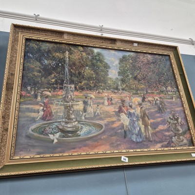 Lot 96 - John Strevens (1902-1990) ARR, a Regency park...