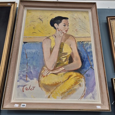 Lot 105 - Calot (20th century school), portrait of a...