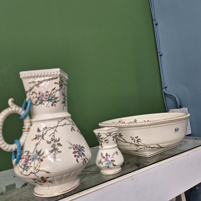Lot 541 - A Pinder & Bourne 'Tokio' pattern wash jug,...