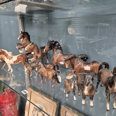 Lot 549 - A collection of Beswick horses