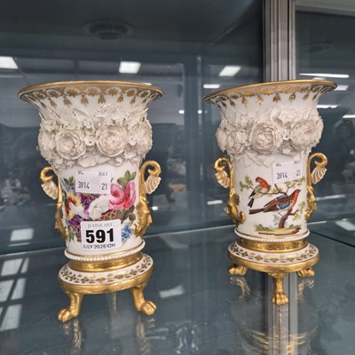 Lot 591 - A pair of early 19th-century bisque,...