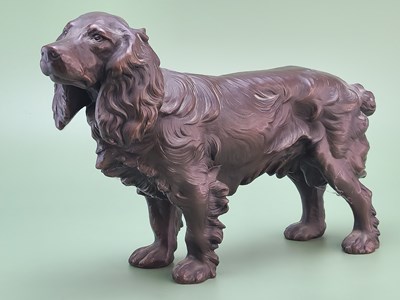 Lot 1717 - A vintage copper-rich bronze figure of a...