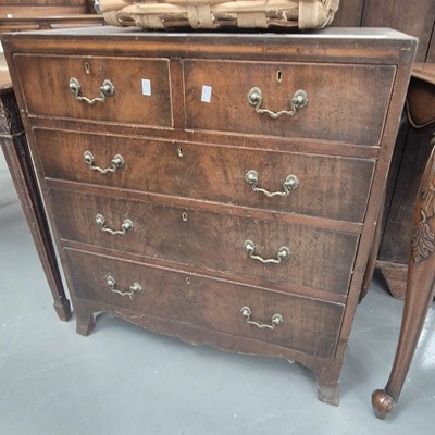 Lot 139 - A small early 20th century chest of two over...