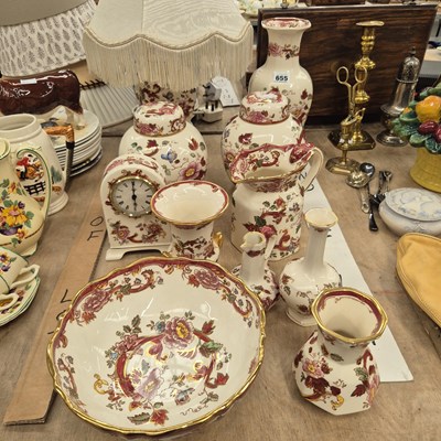 Lot 655 - Mason's 'Mandalay' red wares to include a...