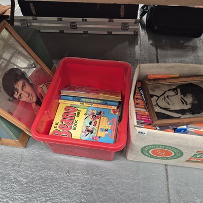 Lot 661 - Folding maps, children's books, a sewing...