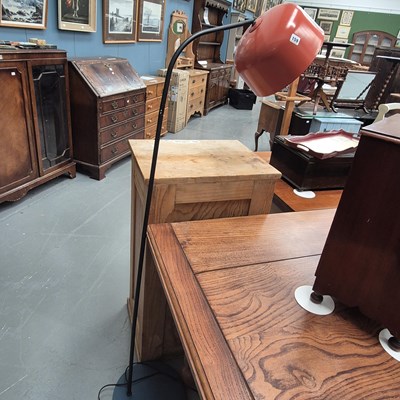 Lot 159 - A vintage style metal floor lamp
