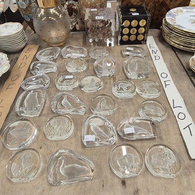 Lot 713 - A collection of twenty five Wedgwood Crystal...