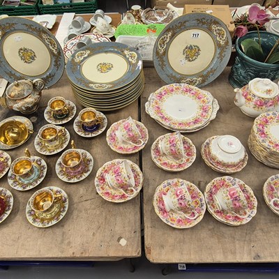 Lot 717 - A Royal Albert 'Serena' tea set, Czech coffee...