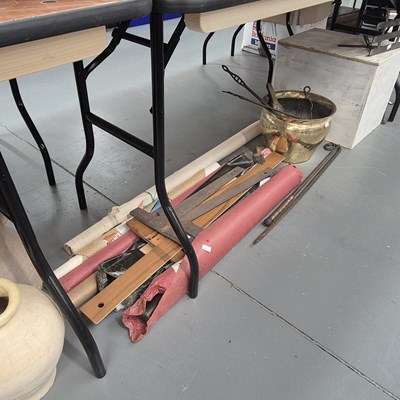 Lot 750 - Draughtsman's instruments, blue print paper,...