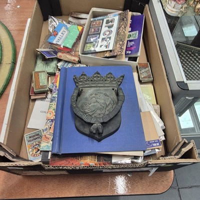 Lot 770 - Albums of postage stamps, some loose, and some...