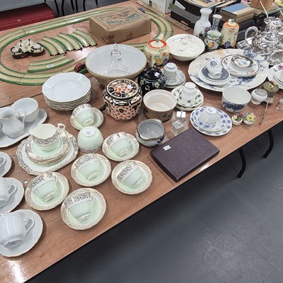 Lot 773 - Czech and Royal Crown tea wares, an...