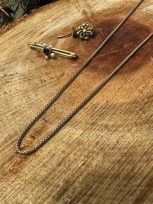 Lot 1076 - An antique gold chain assessed as 9ct gold...