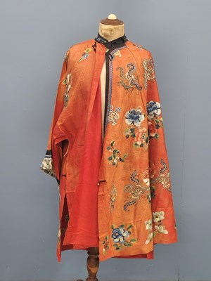 Lot 1548 - A late 19th century Chinese terracotta silk...