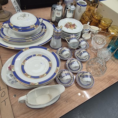 Lot 776 - A Noritake coffee set, Allertons dinner wares,...