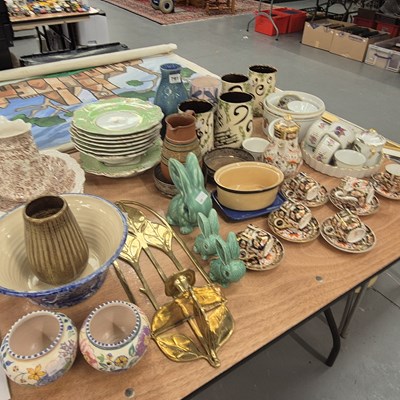 Lot 791 - A Crown Derby Imari palette coffee set,...