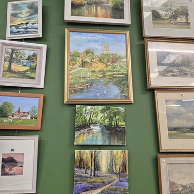 Lot 287 - Four modern canvasses by Wendy Parkyn, Rosa...
