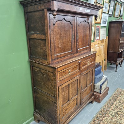 Lot 302 - An 18th century and later Carmarthenshire oak...