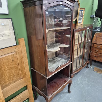 Lot 307 - An antique mahogany display cabinet the...