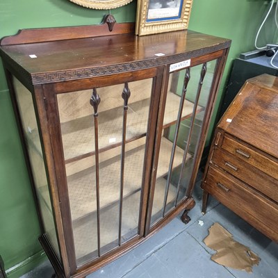 Lot 308 - An eatly 1900s  glazed mahogany display...