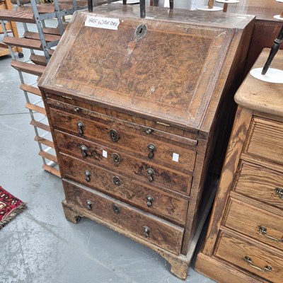 Lot 216 - A small 19th century inlaid and feather banded...