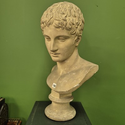 Lot 1860 - A Grand Tour plaster bust of Hermes after the...