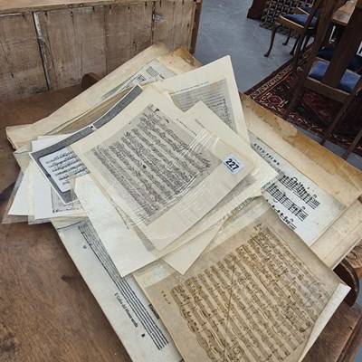 Lot 227 - A collection of reproductions of musical...