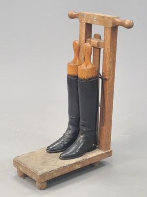 Lot 1362 - An antique country house boot jack pull,...