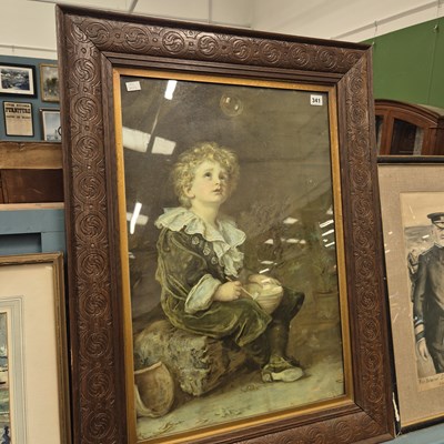 Lot 341 - After Millais, 'Bubbles', print