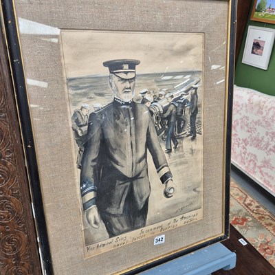 Lot 342 - Ellie Browning, 'Vice Admiral Sims; in Command...