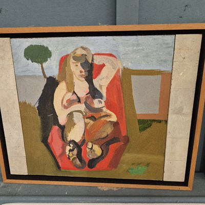 Lot 353 - 20th century Abstract school, a sunbathing...