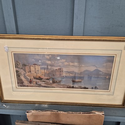 Lot 354 - Thomas Rowbotham (1825-1875), Bay of Naples,...