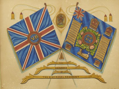 Lot 1298 - Victorian era colours of the 2nd Battalion...