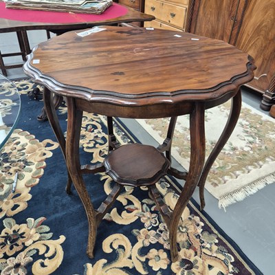 Lot 362 - An antique fruitwood occasional table, the...