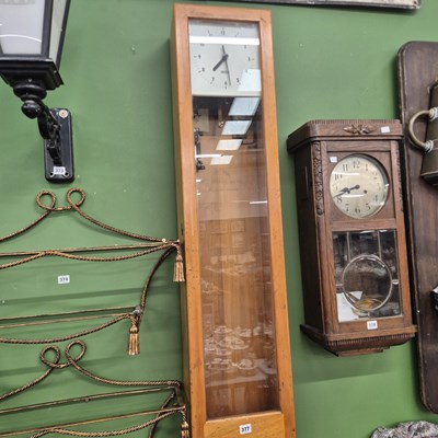 Lot 377 - A Gents of Leicester impulse master clock H...