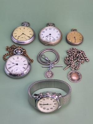 Lot 1296 - Two Smith's pocket watches, an antique small...