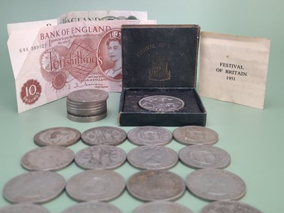 Lot 1294 - Two Bank of England ten shilling notes, a...